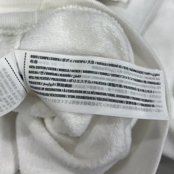 Abercrombie & Fitch Sweatshirt Women's Small White Pullover Cropped Balloon Soft - Picture 4 of 14